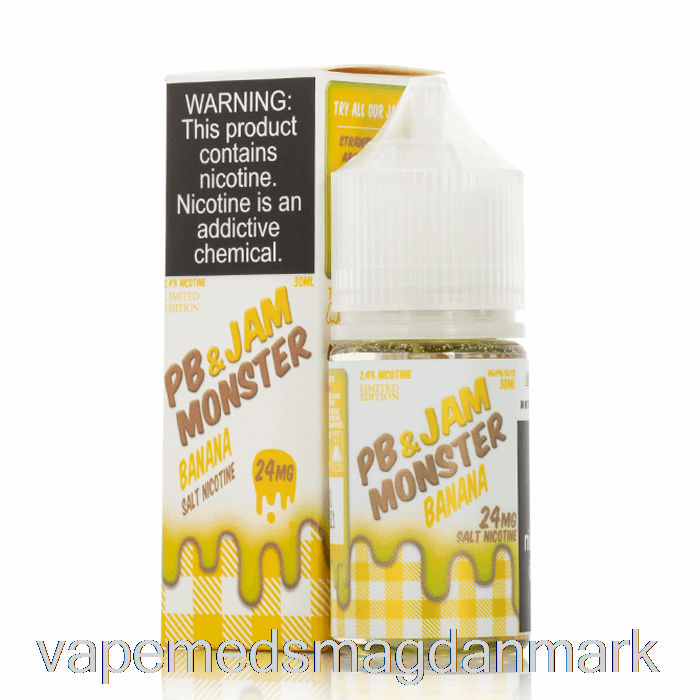 Vape Med Smag Banan - Pb Og Marmelade Monstersalte - 30ml 24mg